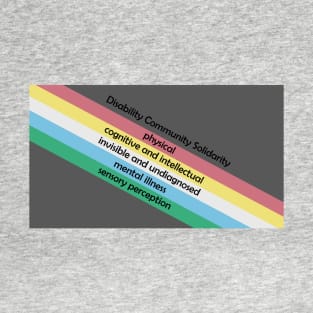 Disability Community Solidarity Flag T-Shirt